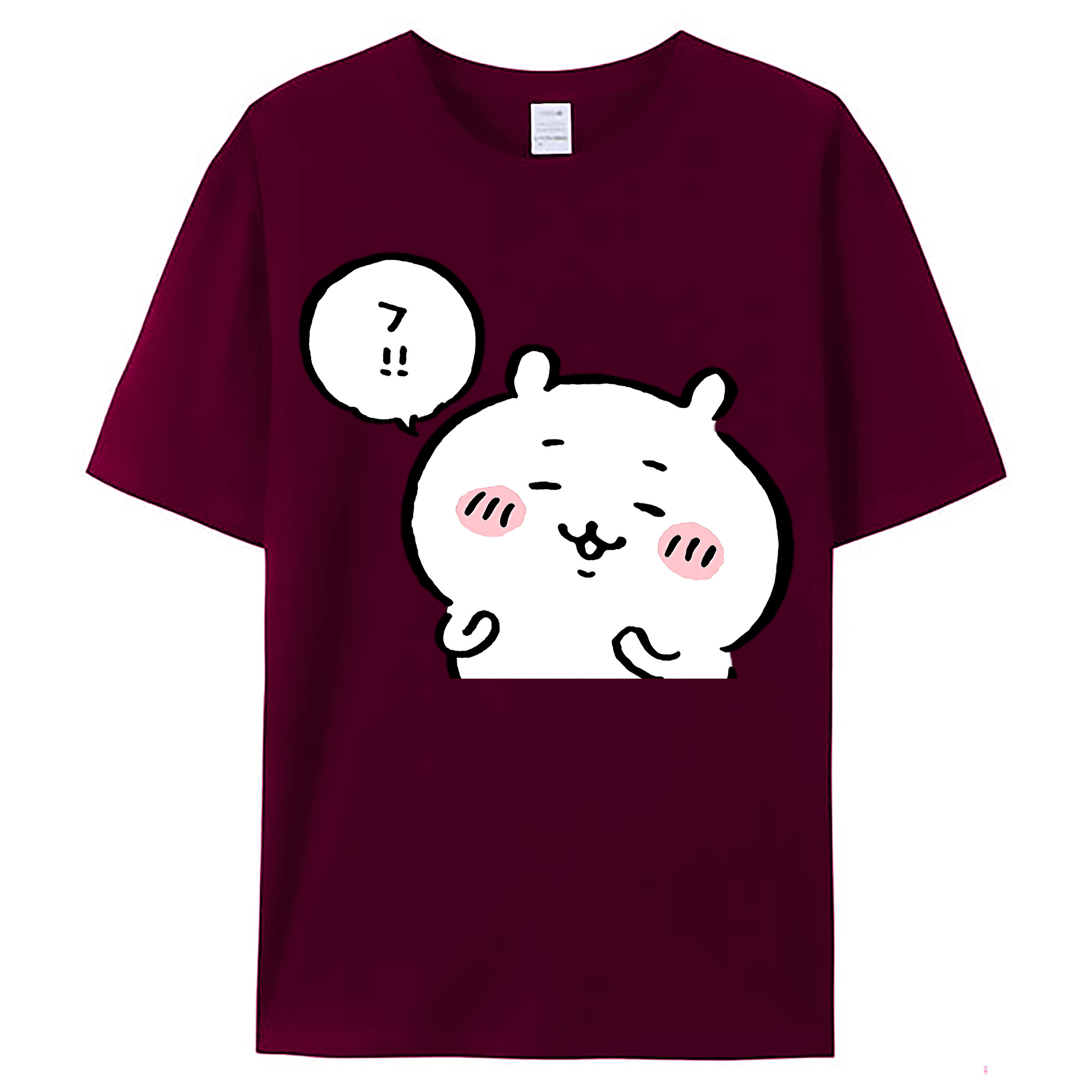 （画像用） ちいかわ ちいかわ Chii-kawa chiikawa レディースカジュアルプリントTシャツ（綿100％）